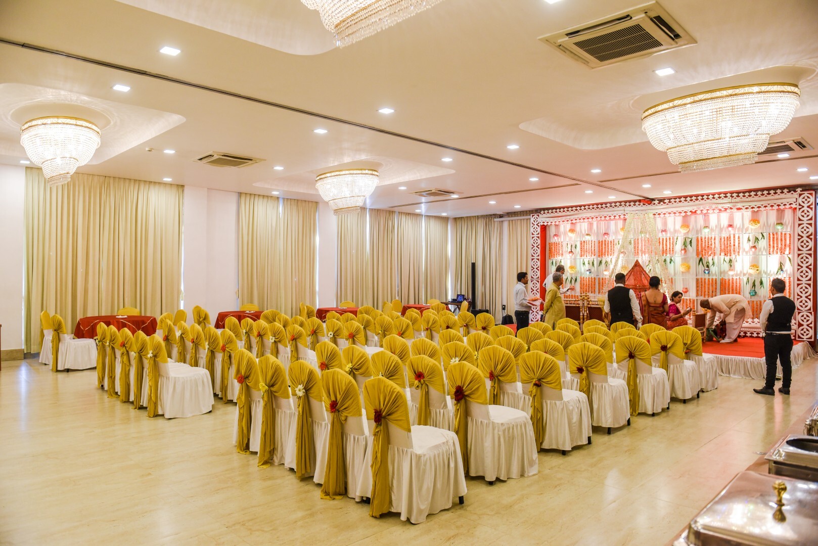 Baby shower event stage at Hotel Aram
