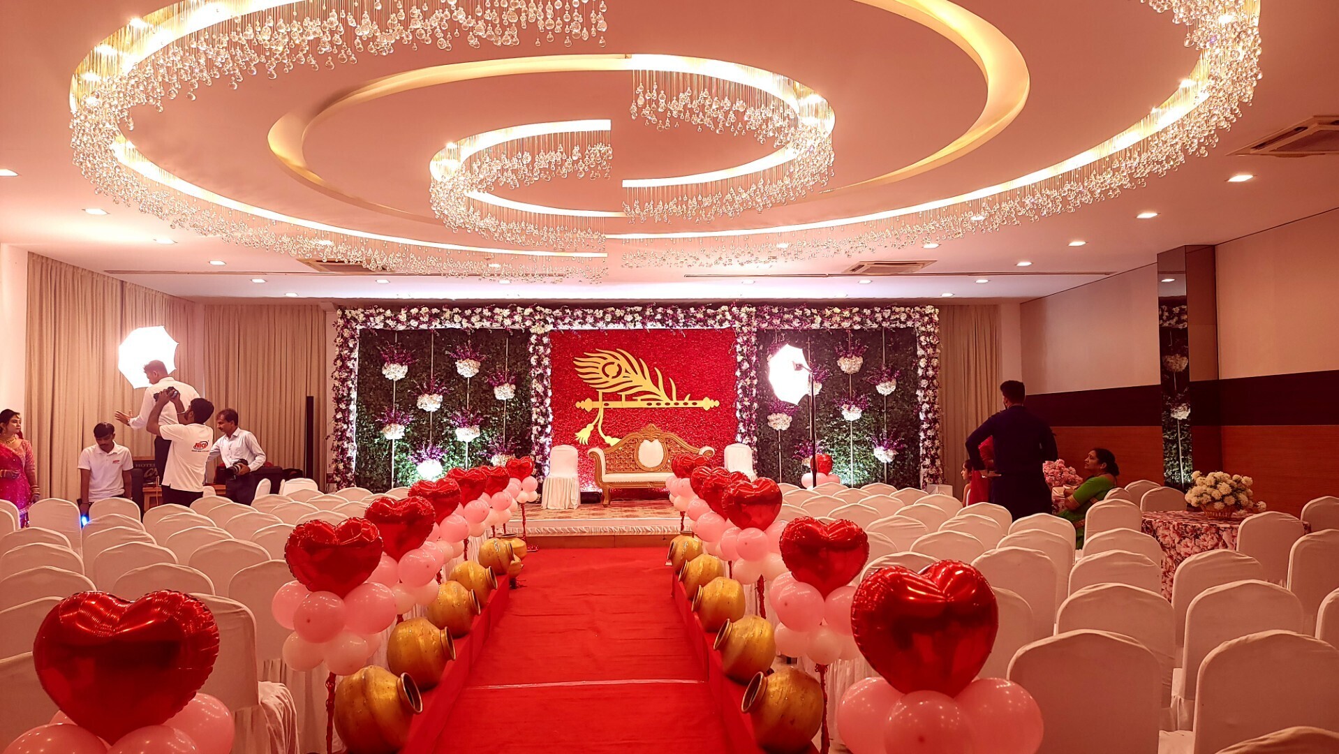 Guests at an engagement event at Hotel Aram