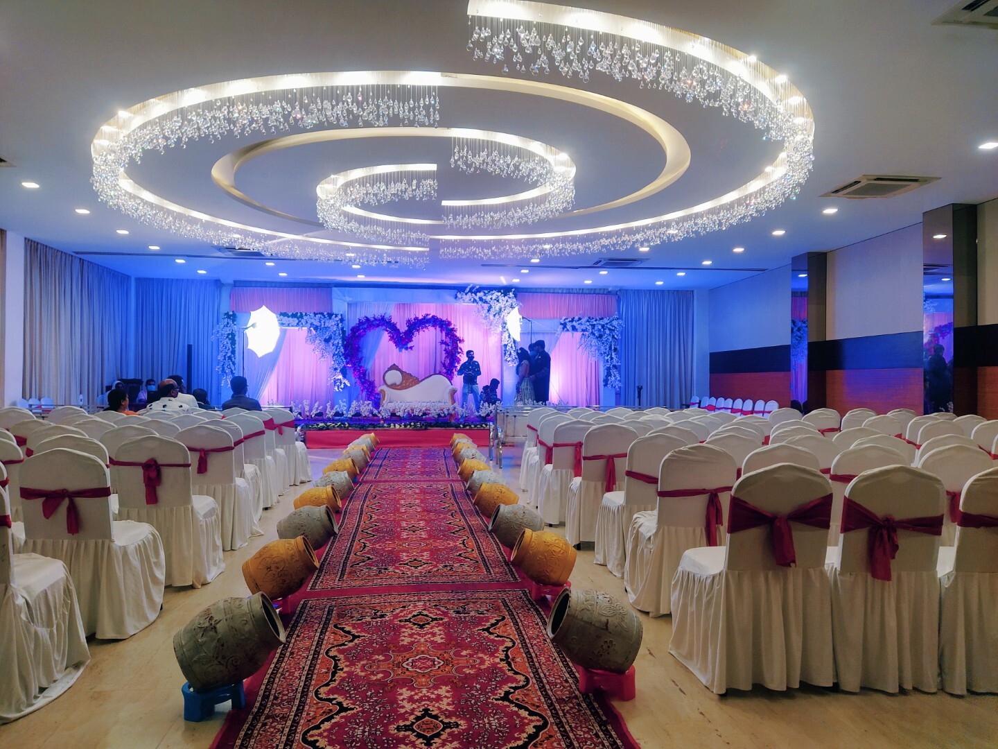 Intimate engagement celebration at Hotel Aram