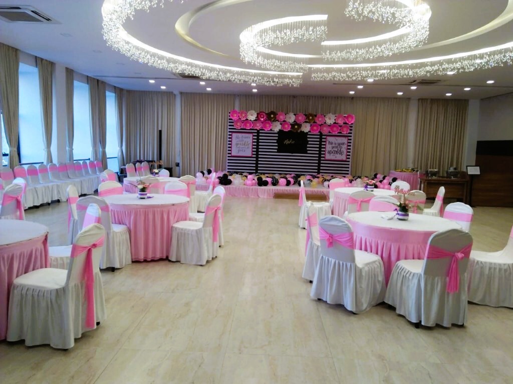 Birthday event in progress at Hotel Aram
