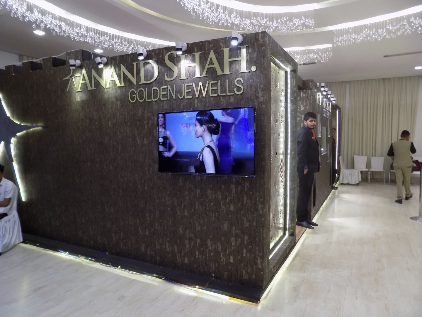 Exhibition stall setup at Hotel Aram