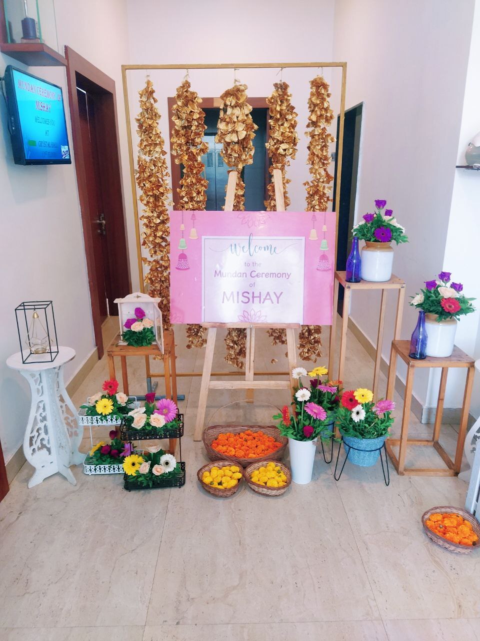 Mundan vidhi ceremony at Hotel Aram