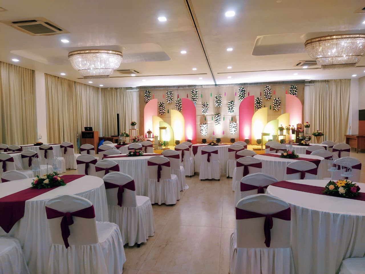 Decor for Mundan celebration at Hotel Aram